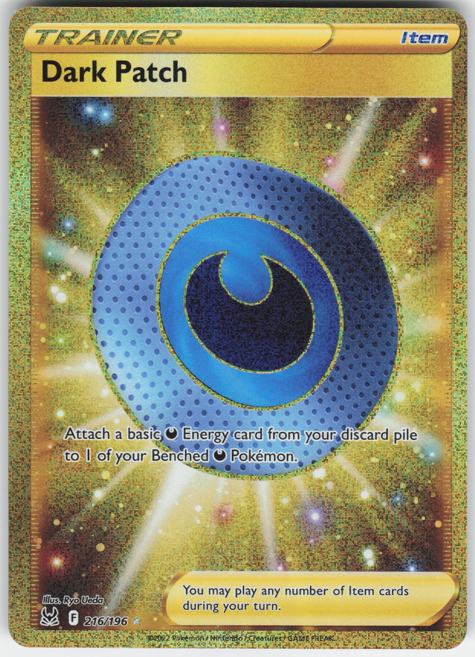 Dark Patch (Secret) Secret Rare SWSH11: Lost Origin 216/196 NM