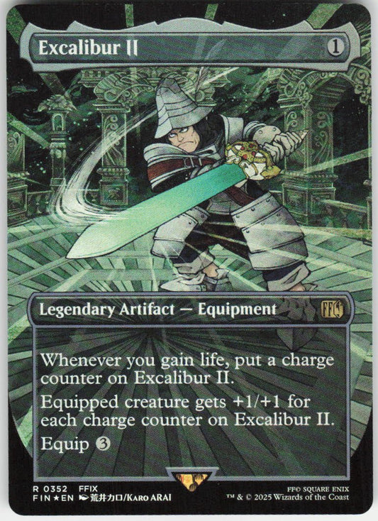 Excalibur II (Borderless Foil) R FINAL FANTASY 352 NM