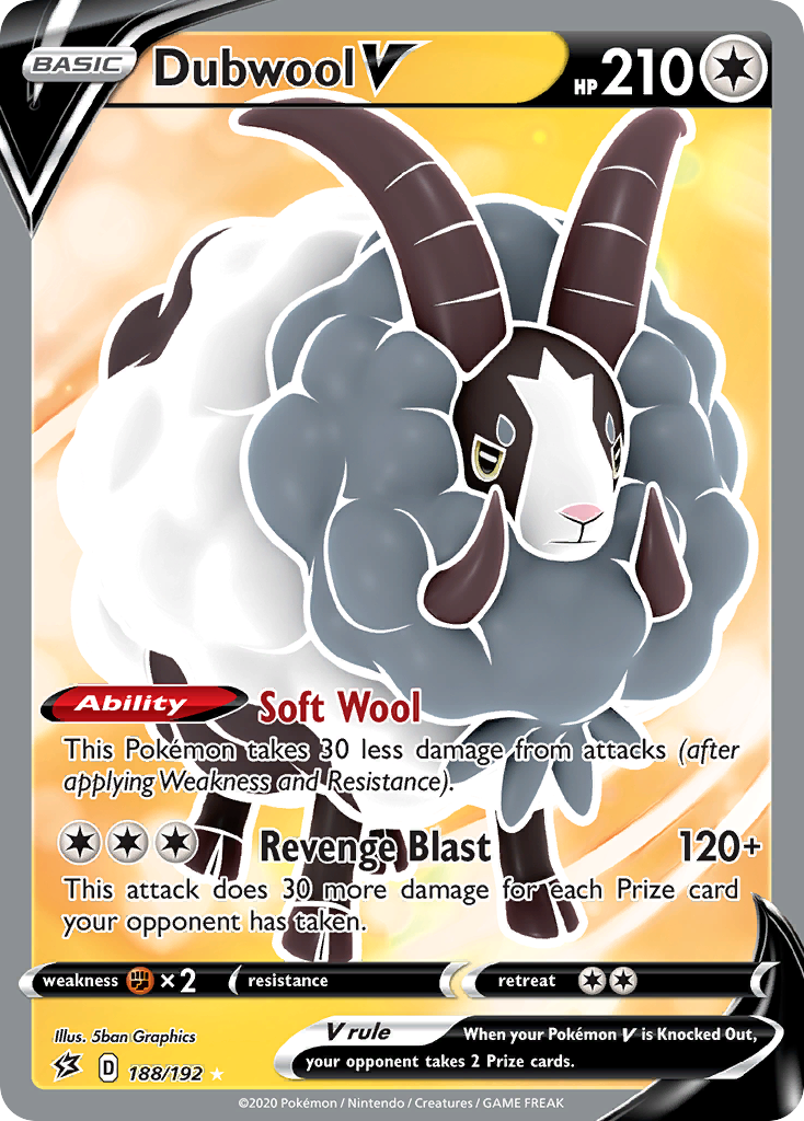 Dubwool V 188/192 Ultra Rare Rebel Clash NM/M