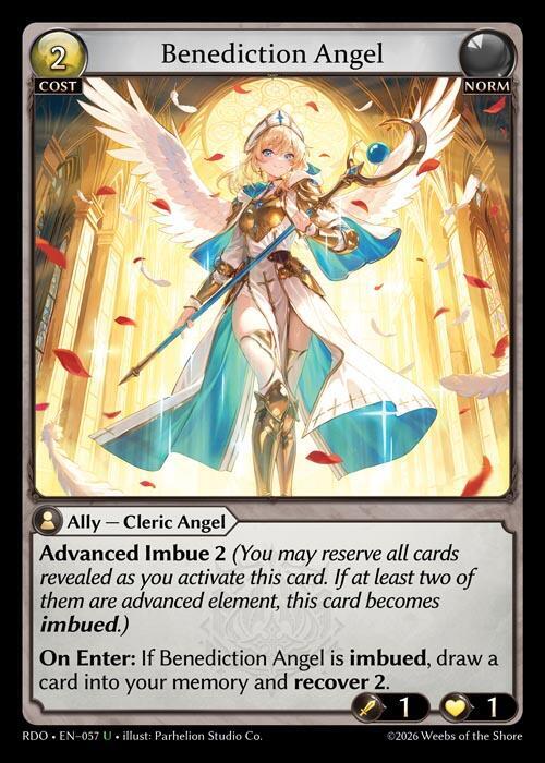 Benediction Angel 057 Uncommon Radiant Origins NM