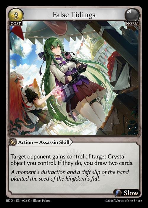 False Tidings 073 Common Radiant Origins NM