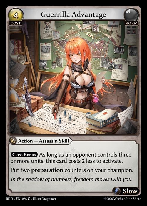 Guerrilla Advantage 086 Common Radiant Origins NM