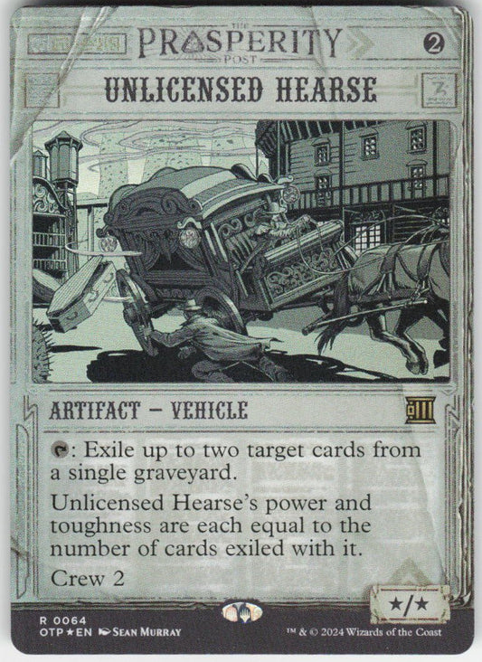 Unlicensed Hearse R Outlaws of Thunder Junction: Breaking News 64 NM Foil