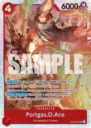 Portgas.D.Ace (007) ST30-007 Super Rare Starter Deck EX: Luffy & Ace Foil NM/M