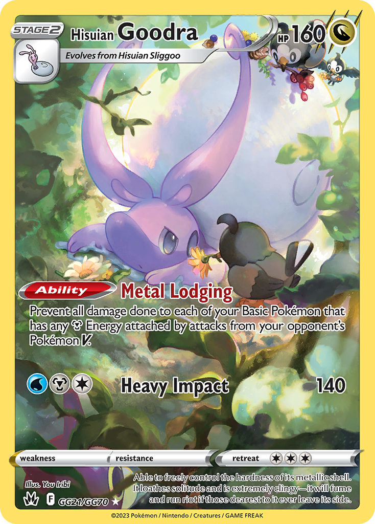 Hisuian Goodra GG21/GG70 Crown Zenith Galarian Gallery Holo NM/M
