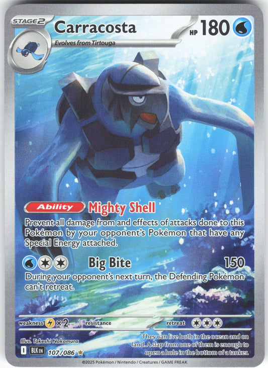 Carracosta Illustration Rare SV: Black Bolt 107/086 NM