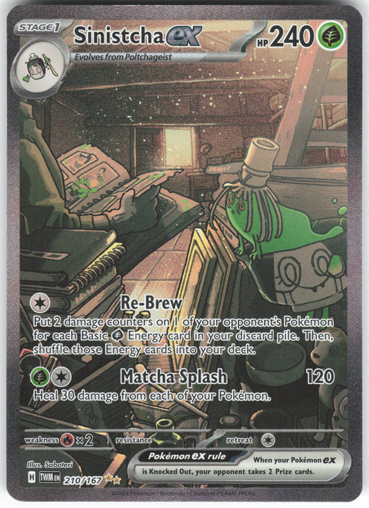 Sinistcha ex Special Illustration Rare SV06: Twilight Masquerade 210/167 NM