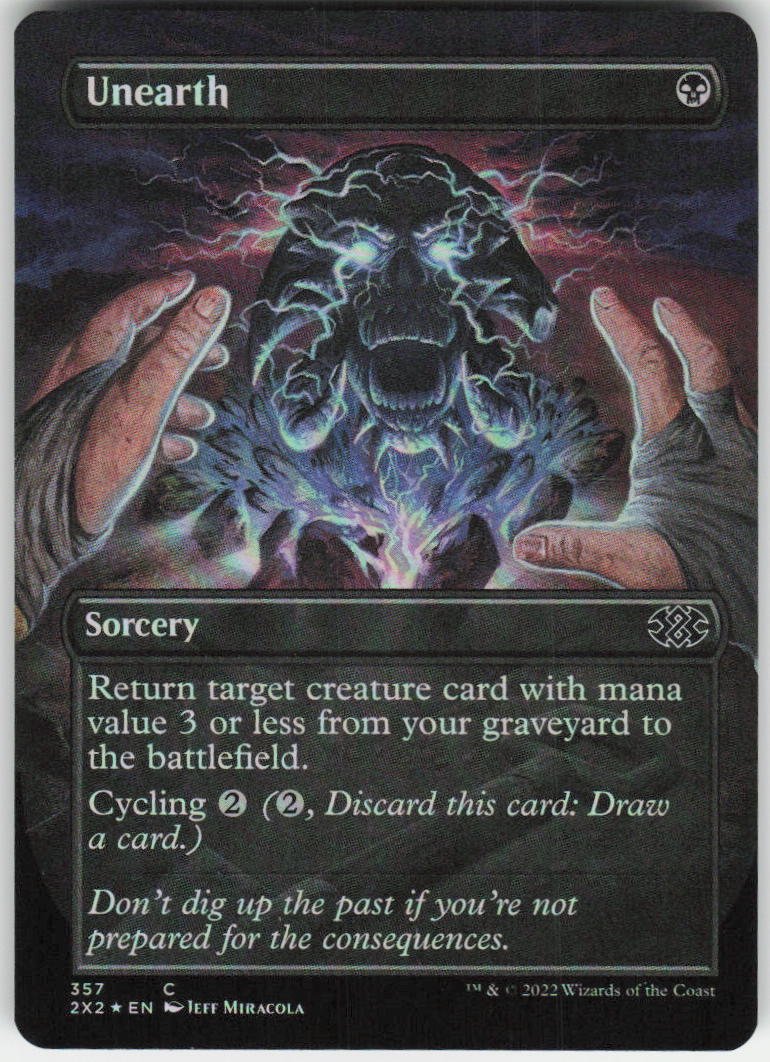 Unearth (Borderless) C Double Masters 2022 357 NM