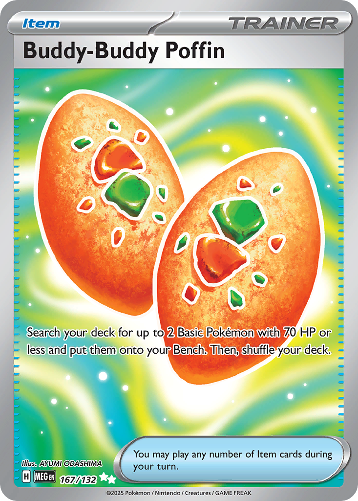 Buddy-Buddy Poffin 167/132 Ultra Rare Mega Evolution NM/M