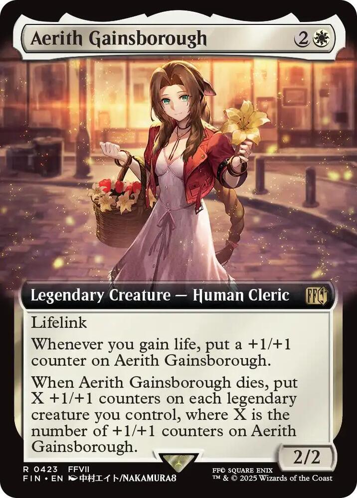 Aerith Gainsborough (Extended Art) 423 Rare FINAL FANTASY NM/M