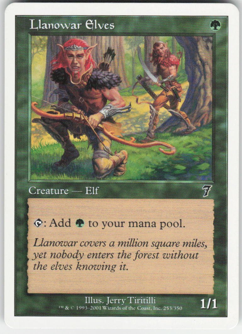 Llanowar Elves C 7th Edition 253 NM