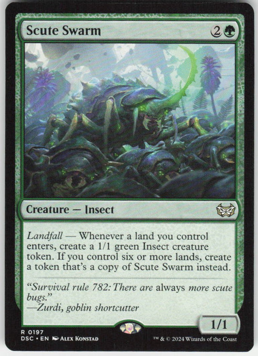 Scute Swarm R Commander: Duskmourn: House of Horror 197 NM