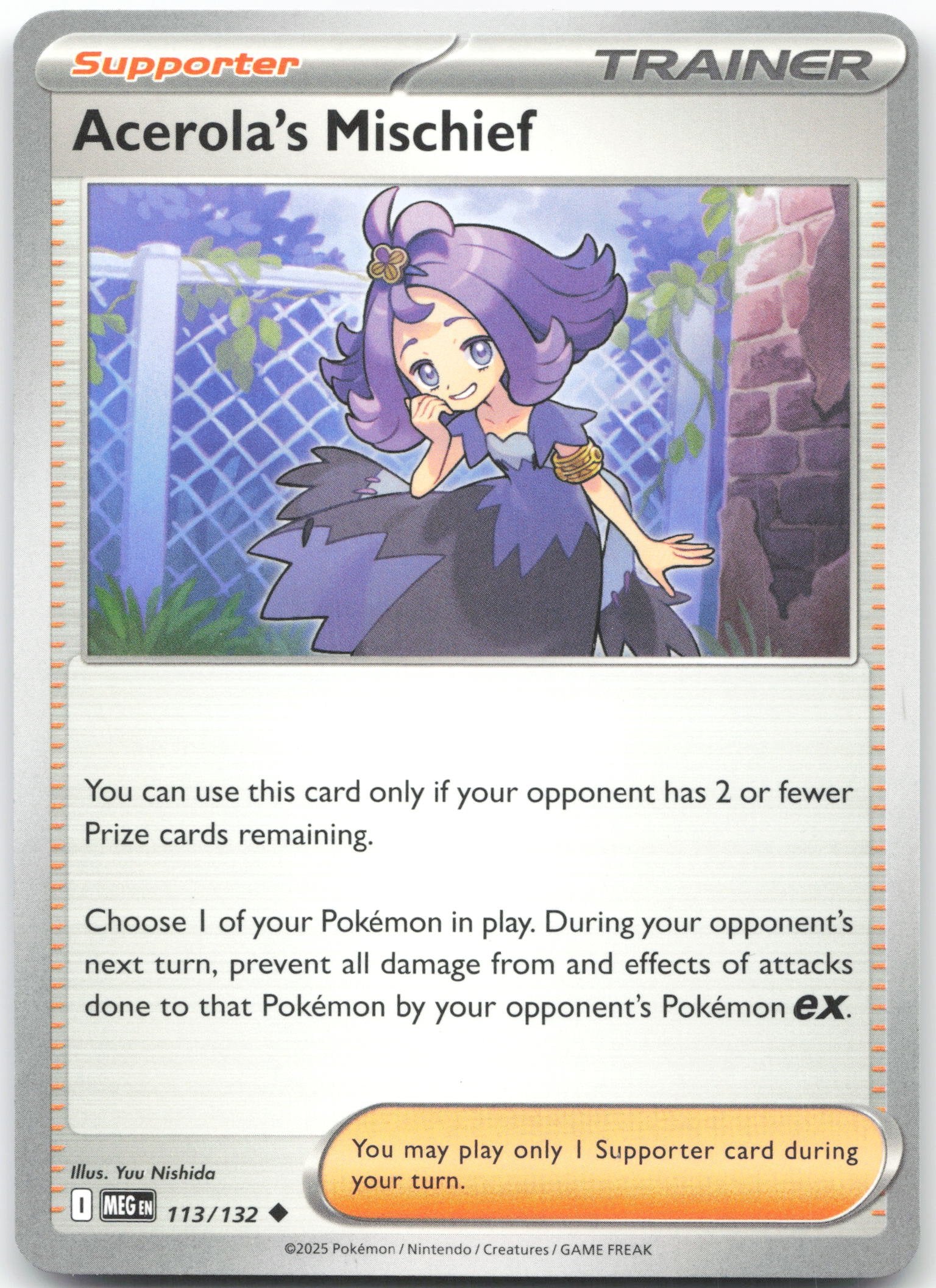Acerola's Mischief - Uncommon ME01: Mega Evolution 113/132 NM