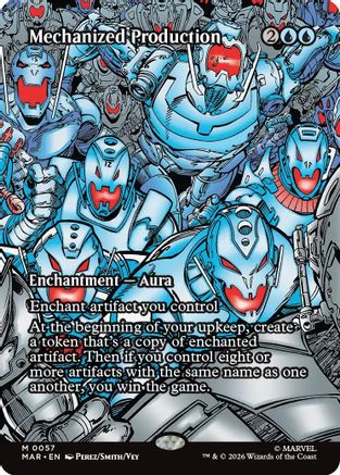Mechanized Production (Borderless) 57 Mythic Marvel Universe Eternal-Legal NM/M