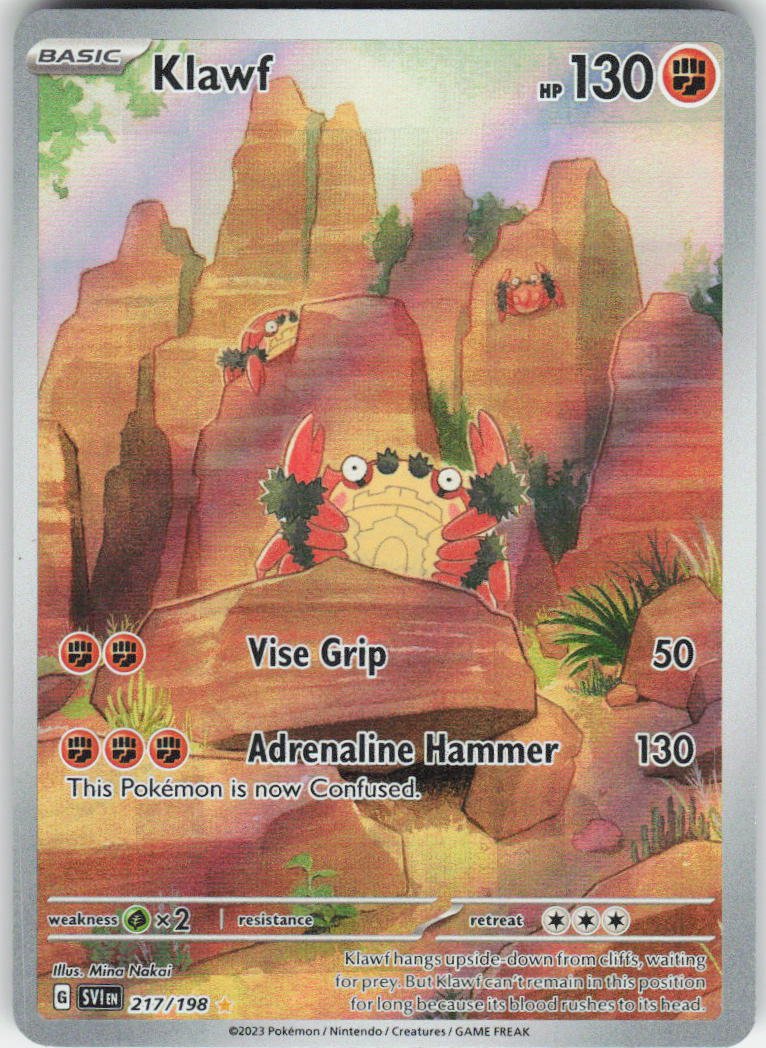 Klawf - Illustration Rare SV01: Scarlet & Violet Base Set 217/198 NM (Back)