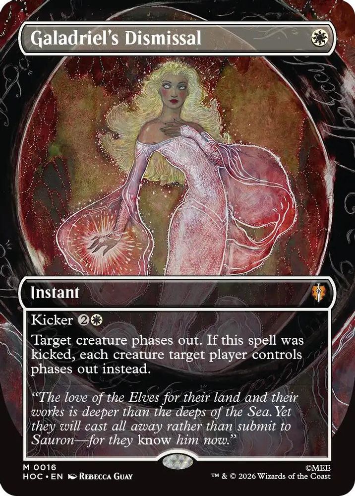 Galadriel's Dismissal (Borderless) 16 Rare Foil The Hobbit: Eternal-Legal NM/M