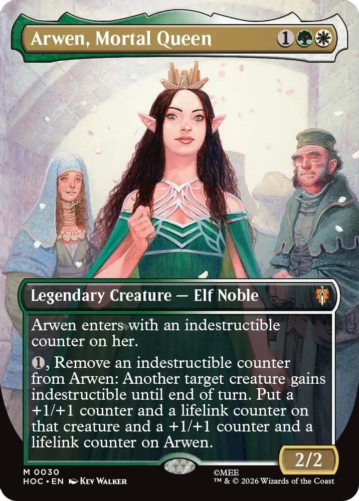 Arwen, Mortal Queen (Borderless) 30 Mythic The Hobbit: Eternal-Legal NM/M