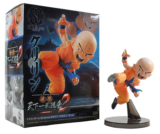 Banpresto Dragon Ball Z Scultures Tenkaichi Budokai 2 Figure NO BOX – Krillin