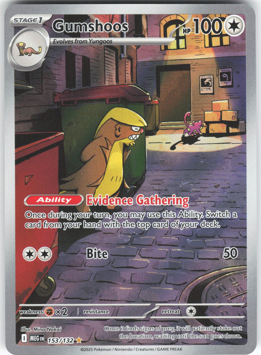 Gumshoos - Illustration Rare ME01: Mega Evolution 153/132 NM
