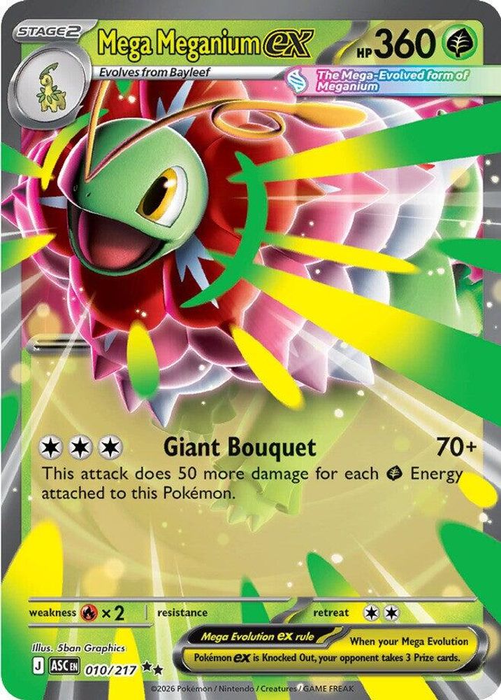 Mega Meganium ex 010/217 Double Rare Ascended Heroes NM/M