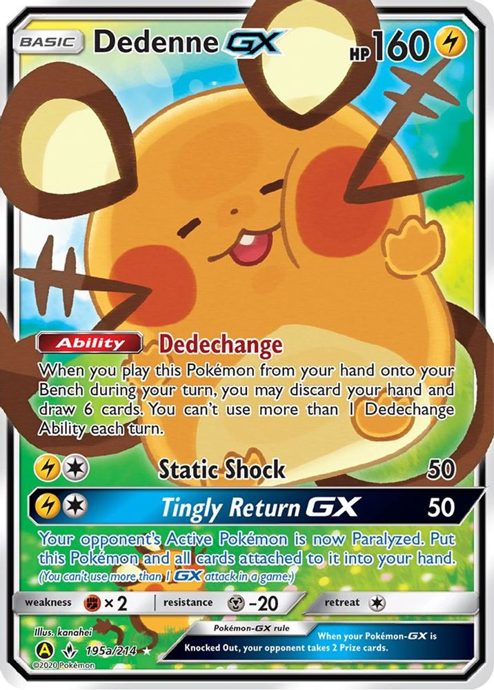 Dedenne GX 195A/214 Promo Alternate Art Promos Holo NM/M