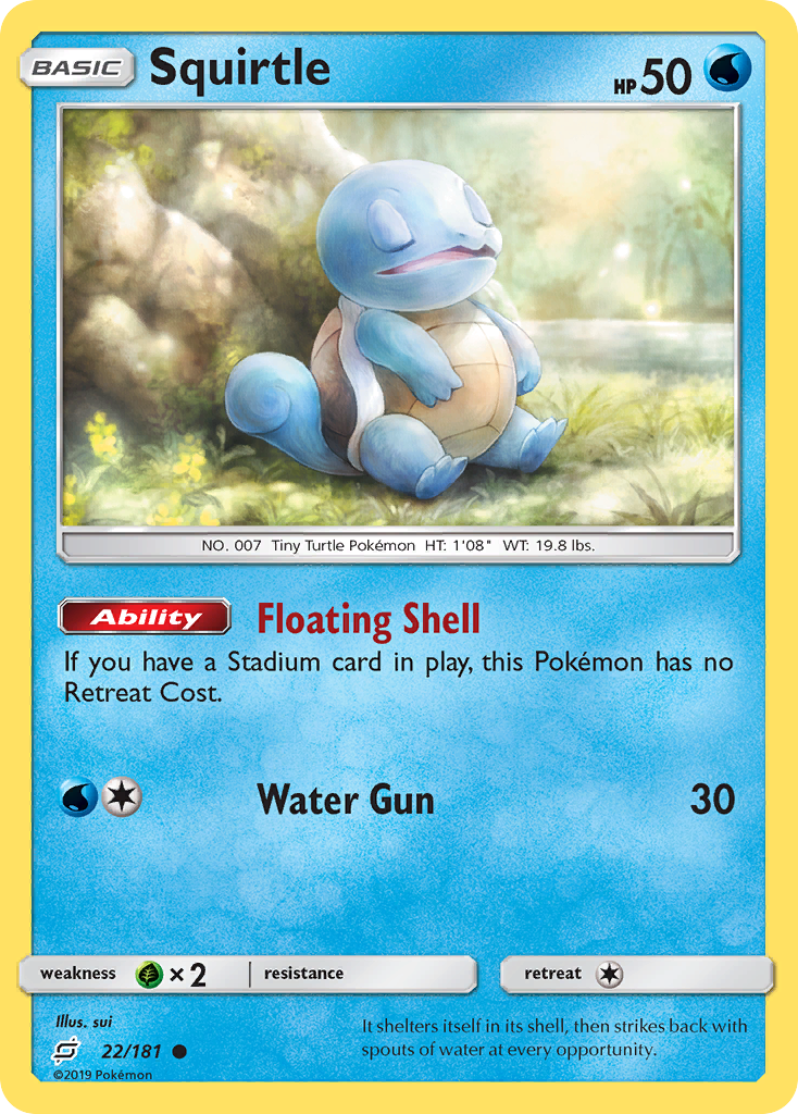 Squirtle 22/181 Common Team Up NM/M