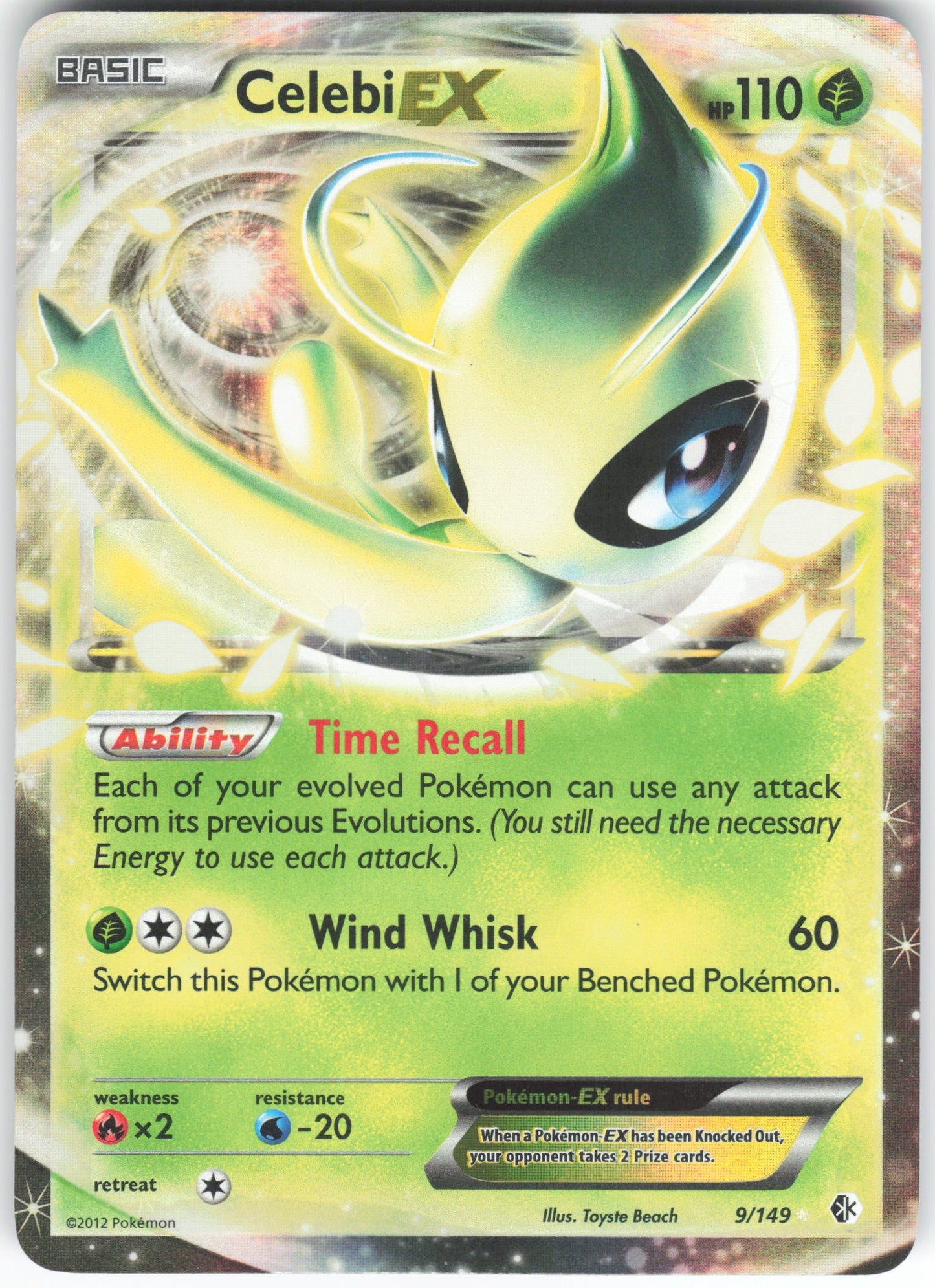 Celebi EX Ultra Rare Boundaries Crossed 9/149 LP