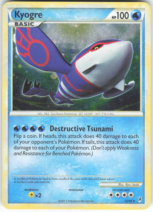Kyogre Holo Rare Call of Legends 12/95 MP