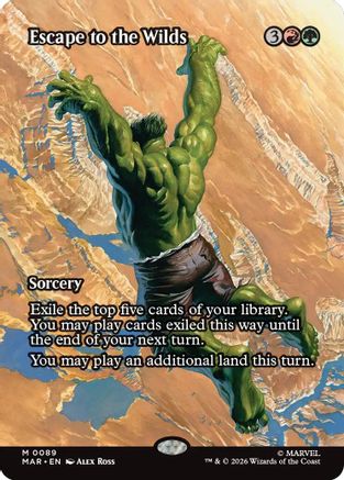 Escape to the Wilds (Borderless) 89 Mythic Marvel Universe Eternal-Legal NM/M