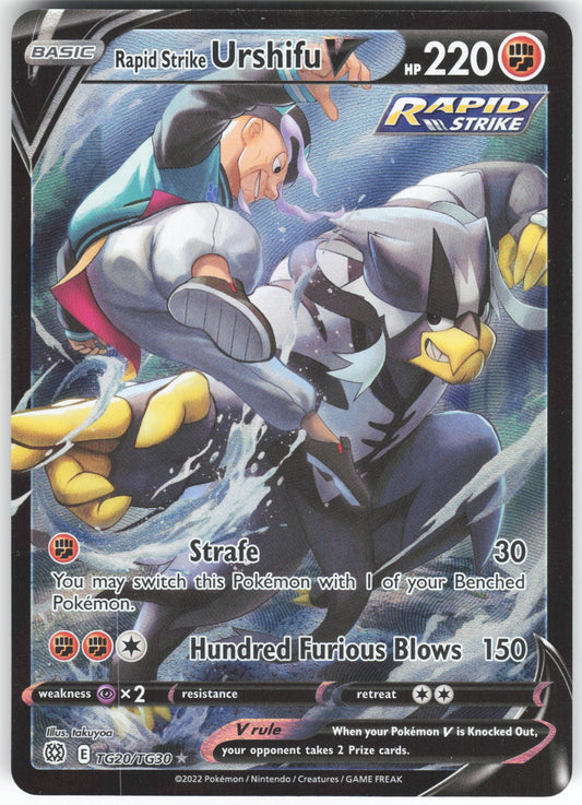 Rapid Strike Urshifu V Ultra Rare SWSH09: Brilliant Stars Trainer Gallery TG20/TG30 NM