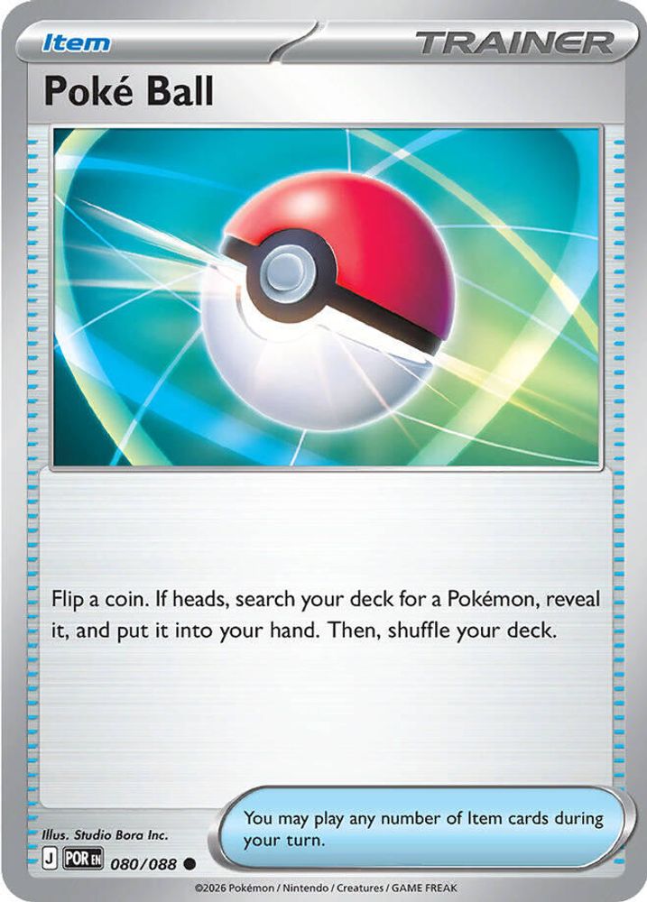 Poke Ball 080/088 Common Reverse Holo Perfect Order NM/M
