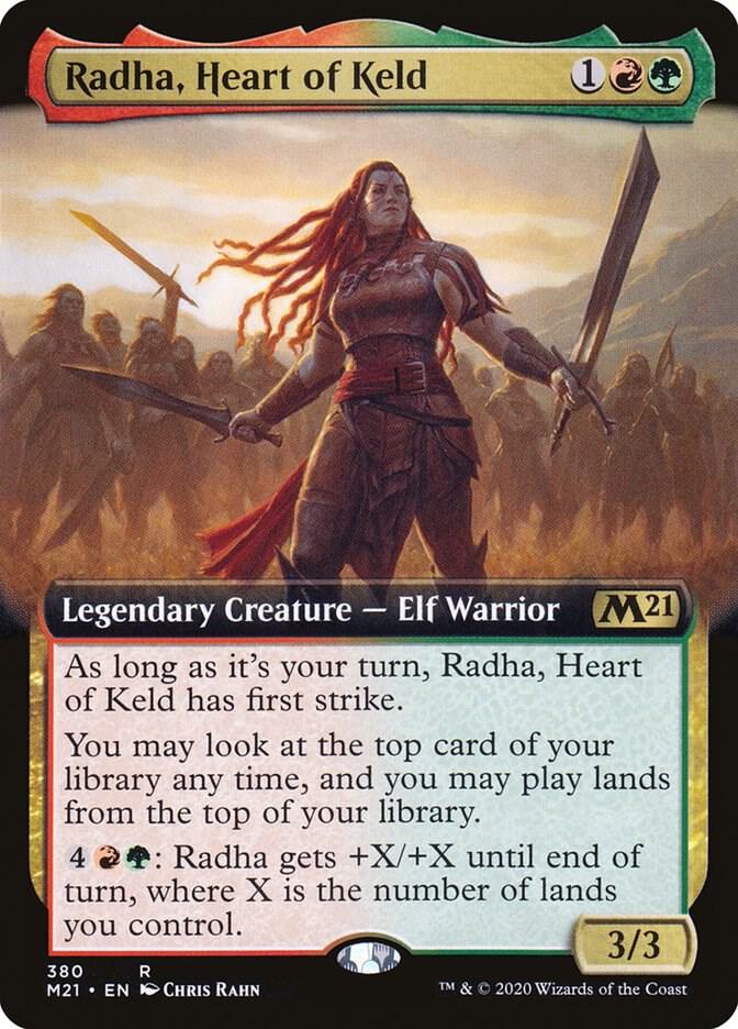 Radha, Heart of Keld (Extended Art) 380 Rare Core Set 2021 NM/M