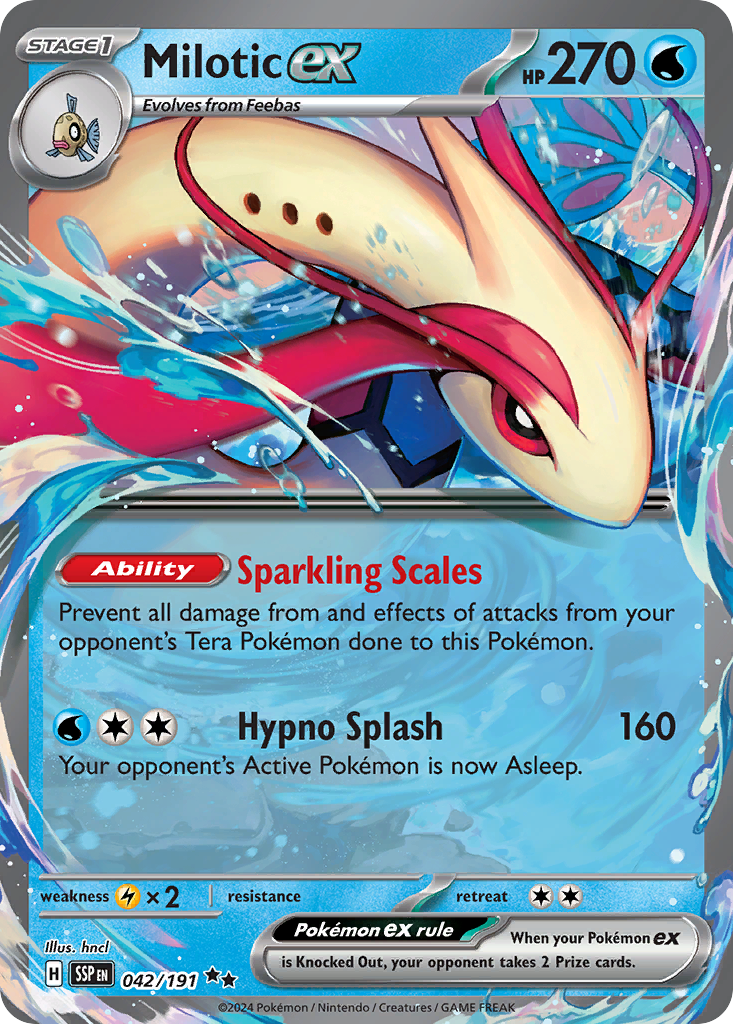 Milotic ex 042/191 Double Rare Surging Sparks NM/M
