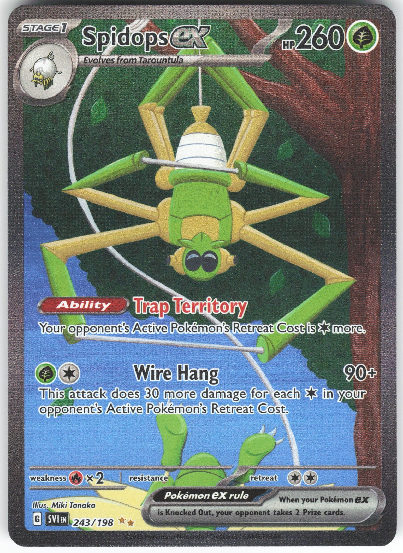 Spidops ex Special Illustration Rare SV01: Scarlet & Violet Base Set 243/198 NM