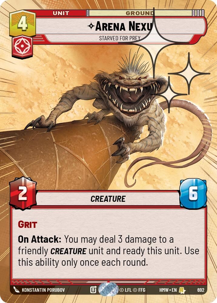 Arena Nexu - Starved for Prey (Hyperspace Foil) 692 Rare Homeworlds NM/M