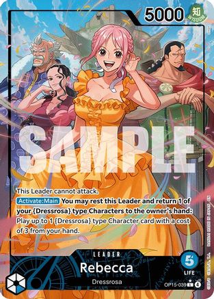 Rebecca (Alternate Art) OP15-039 Leader Adventure on Kami's Island NM/M