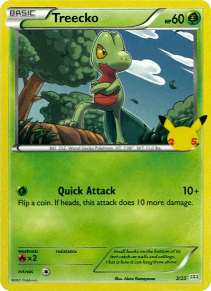 Treecko 003/025 Promo McDonald's 25th Anniversary Promos NM/LP