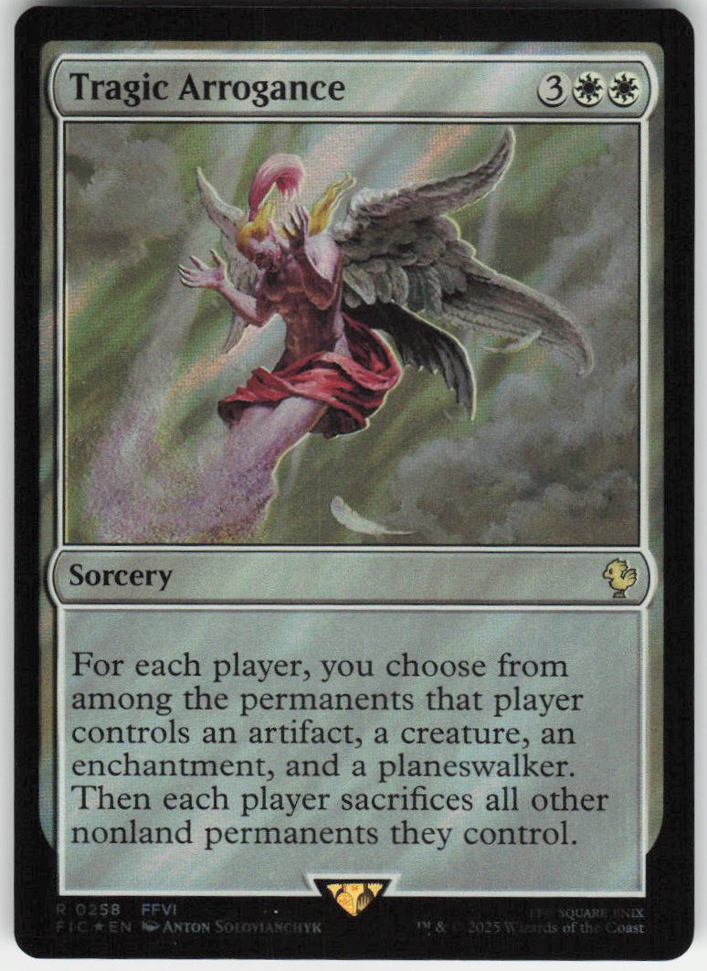Tragic Arrogance (Surge Foil) R Commander: FINAL FANTASY 258 NM
