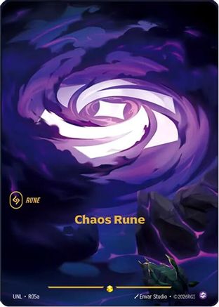 Chaos Rune (Alternate Art) R05A Showcase Unleashed NM/M