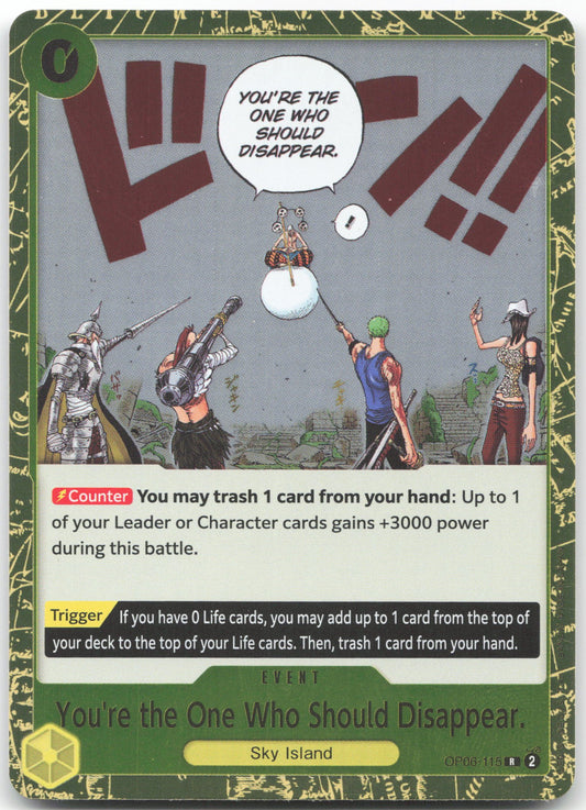 You're the One Who Should Disappear R Wings of the Captain OP06-115 NM