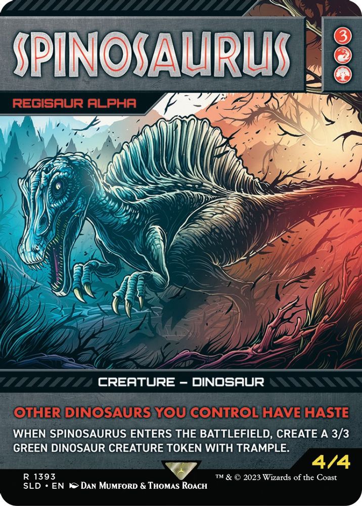 Spinosaurus - Regisaur Alpha 1393 Rare Secret Lair Drop Series NM/M