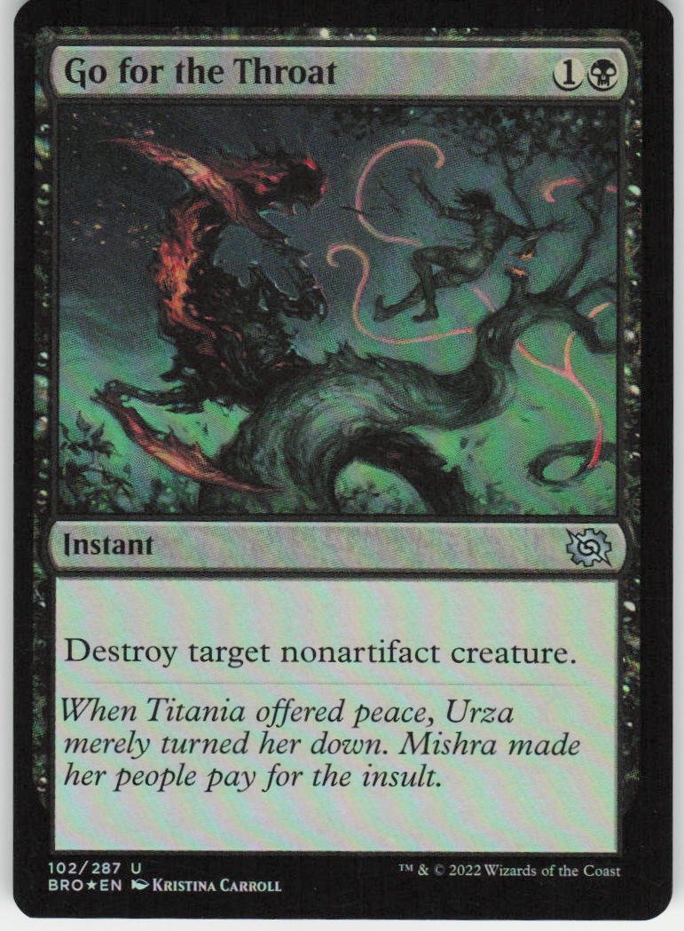 Go for the Throat U The Brothers' War 102 NM