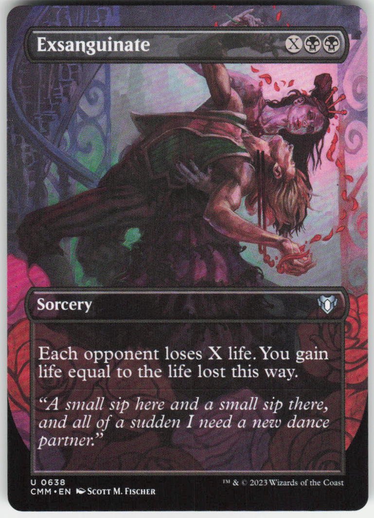 Exsanguinate (Borderless) U Commander Masters 638 NM