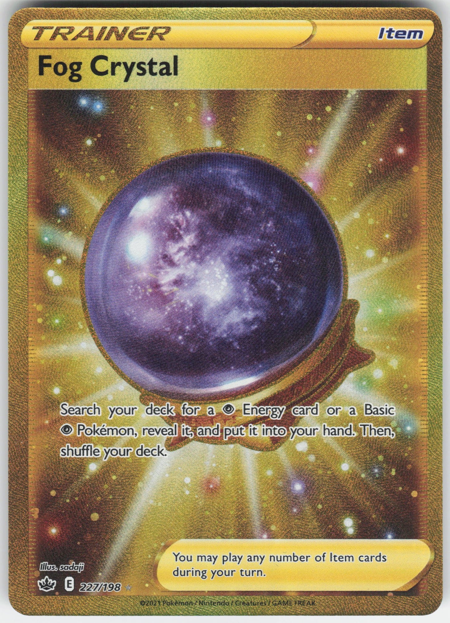 Fog Crystal (Secret) Secret Rare SWSH06: Chilling Reign 227/198 NM