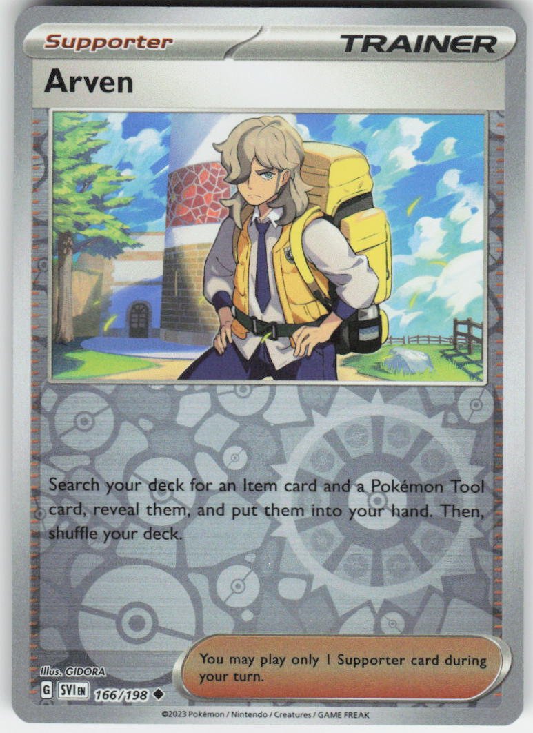 Arven - Uncommon SV01: Scarlet & Violet Base Set 166/198 NM Rev Holo