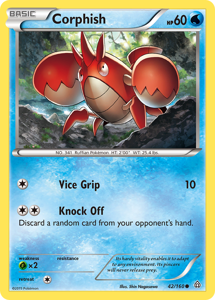 Corphish 42/160 Common Primal Clash NM/LP