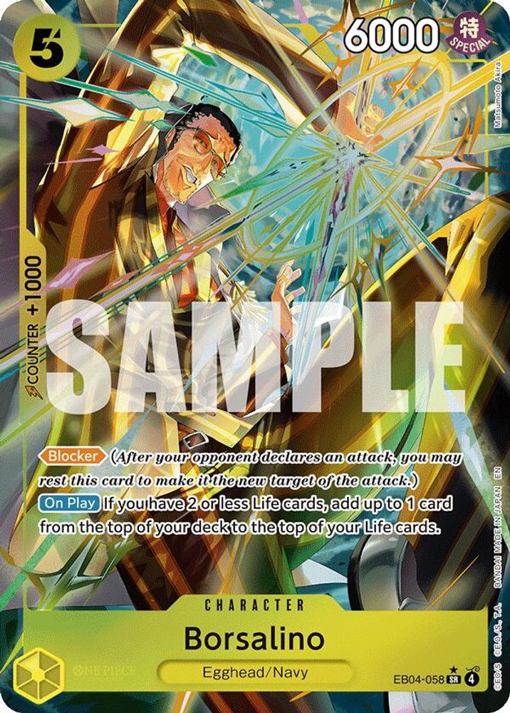 Borsalino (Alternate Art) EB04-058 Super Rare Adventure on Kami's Island NM/M