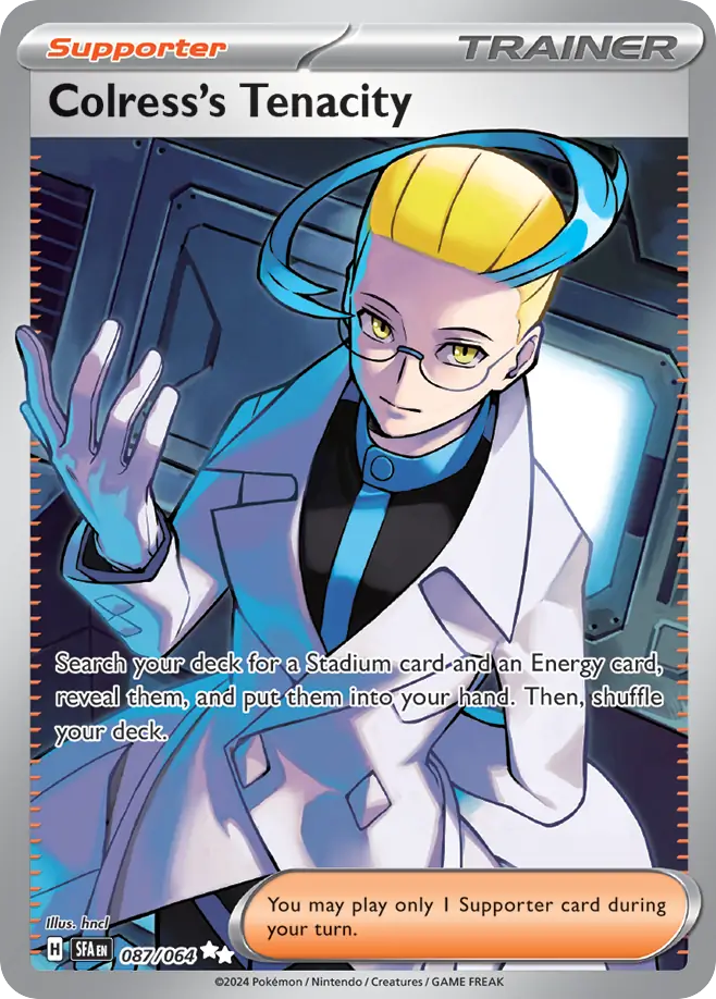 Colress's Tenacity 087/064 Ultra Rare Shrouded Fable NM/M