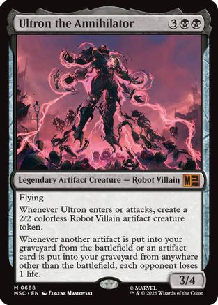 Ultron the Annihilator 668 Foil Mythic Commander: Marvel Super Heroes NM/M