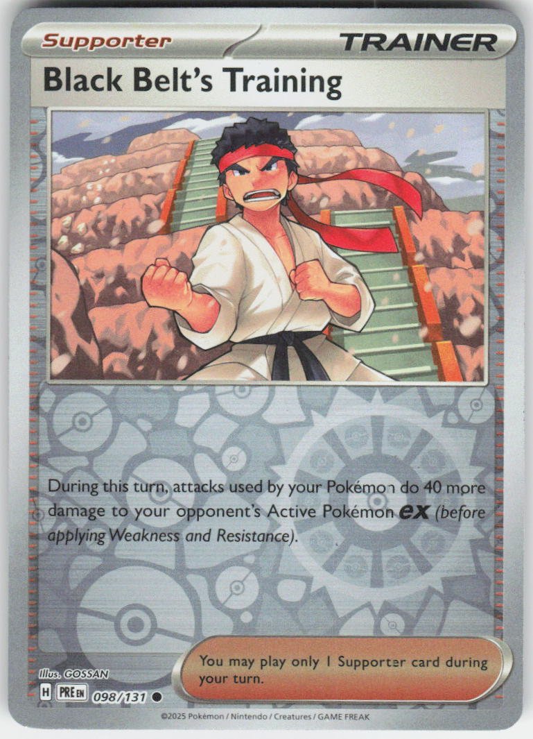 Black Belt's Training - Common SV: Prismatic Evolutions 098/131 NM Rev Holo